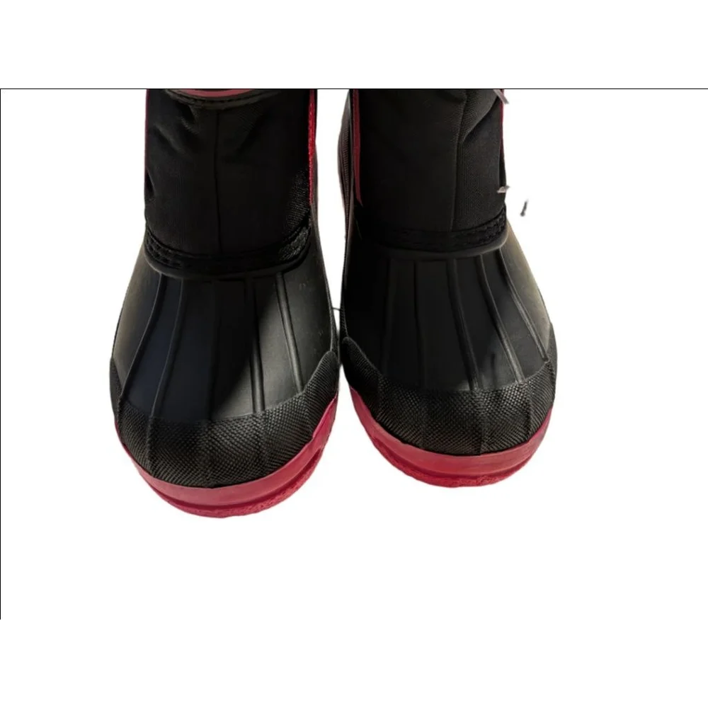 Girls America's Suppliers Rain & Snow Boots 7.5 (Toddler Girl) Black Pink